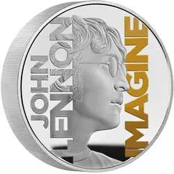 Offizielle britische 10 Unzen-Silbermünze „The Beatles – John Lennon“