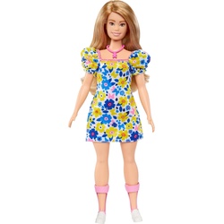 Barbie Puppe mit Down-Syndrom im Blümchenkleid