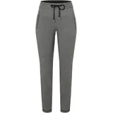 MAC Jerseyhose MAC "easy smart" Gr. 34, Länge 29, grau (steel grey printed) Damen Hosen Jerseyhosen mit dezenten Reißerschluss-Taschen