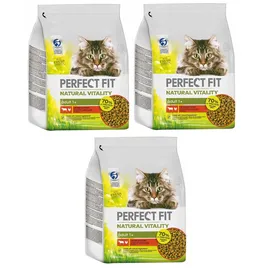 PERFECT FIT Natural Vitality Trockenfutter Rind und Huhn 3 x 2,4 kg