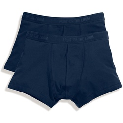 Fruit of the Loom Classic Shorty, 2er-Pack,  Moderner, enganliegender Schnitt mit kürzerer Beinlänge im 2er Pack, deep navy, S