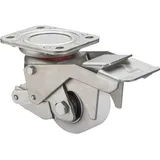 BS Rollen Heberolle W120.B15.080 Lenkrolle mit Feststeller, Raddurchmesser 80 mm,