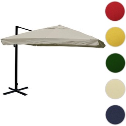 MVG Ampelschirm »MVG-A96«, 3x3m (Ø4,24m) Alu/Stahl 23kg - braun