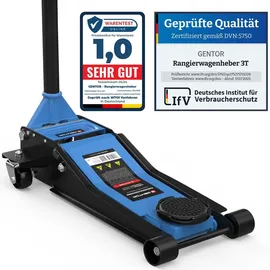 GENTOR Wagenheber Stahl 75–505 mm Hellblau