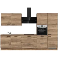 Nobilia Küchenzeile Structura II 330 cm braun