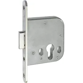 grundmann Einstemm-Riegelschloss WG 48 R PZ DM 60 mm Edelstahl-Effekt