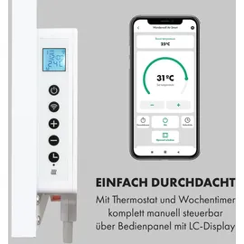 Klarstein Infrarotheizung mit Thermostat, 500W Elektroheizung, Smart Home Bild-Infrarotheizung zur Wandmontage, IR mit IoT/WiFi App-Control, Feucht... - Bunt