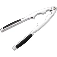 1 robuster Walnussöffner aus Metall, Walnussknacker, Walnusszange mit Gummigriffen für Walnüsse, Pekannüsse, Haselnüsse, Mandeln, Paranüsse oder