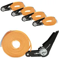 Baumarktplus 4x Spanngurt mit Ratsche 6m einteilig 800kg 0,8t