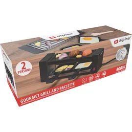 Jung alpina Raclette schwarz Edelstahl B/H/L: ca. 30x10x10 cm - schwarz