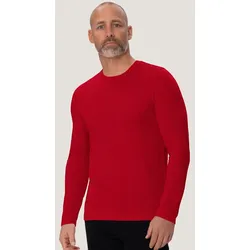 Hakro  Herren Performance Longsleeve in Rot, Gr. XS
