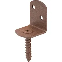 GAH Alberts Flechtzaunhalter L-Form 83 x 30 x 32 mm Rostbraun