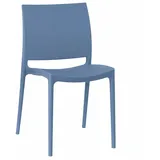 Altea Kunststoff Esszimmerstuhl Blau Komfort Monoblock Stapelbar