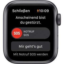 Apple Watch SE GPS + Cellular  40 mm Aluminiumgehäuse space grau, Sport Loop tornado/grau