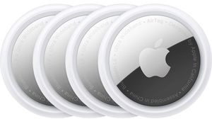 Apple Bluetooth-Tracker AirTag Set, wasserdicht, mit Lautsprecher, 4 Stück