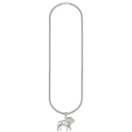 Bruno Banani Kette mit Anhänger »Schmuck Geschenk Halskette Löwe Venezianerkette«, 16562865-0 edelstahlfarben