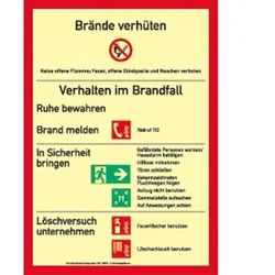 Schild Brandschutzordnung(ohne Handfeuermelder),TeilA(2014),Kunststoff,nachl.,210x297mm