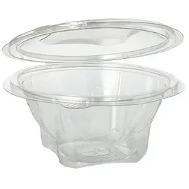 Papstar Feinkost- und Salatschalen mit Klappdeckel rund 750 ml Ø 17,4 cm 300 St. Glasklar
