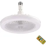 Deckenventilator Mit Beleuchtung, Deckenventilator-leuchte, E27-deckenventilator-kronleuchter, Leiser Deckenventilator Mit Licht Und Fernbedienung, Deckenventilator Mit Beleuchtung