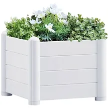 vidaXL Garten-Hochbeet 43 x 43 x 35 cm Weiß
