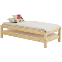 Idimex Stapelbett Natur, Holz, Kiefer Vintage, 90x190 cm, FSC