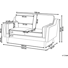 Beliani Sofa LOKKA