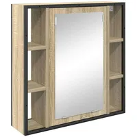 VidaXL Badezimmer-Spiegelschrank Beige 60 x 16 x 60 cm