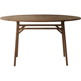Tikamoon Schreibtisch Elena Teakholz massiv / Beige