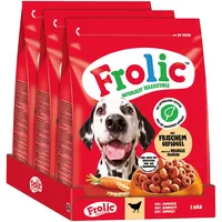 Frolic 7,8kg (3x 2,6kg) Geflügel, Gemüse + Reis Frolic Hundefutter trocken