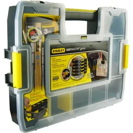 Stanley Sortimentskasten Kunststoff 37,5x6,7x29,2 cm schwarz/transparent/gelb unbestückt