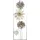 Hofmann Living And More Wanddekoobjekt Wanddekoration (1 St), Blumen aus Metall, silber silberfarben