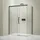Bernstein BERNSTEIN® Duschkabine mit Schiebetür Eckdusche DX906 FLEX Schwarz matt- Dusche Schiebetür x Breite: 170x80cm Duschglas aus 8mm ESG Klarglas mit NANO-Beschichtung