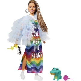 Barbie Extra im Regenbogen-Kleid