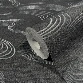 Marburg Vliestapete Abstrakt Linien Wellen Textiloptik 10 m 34537