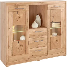 vogl möbelfabrik Highboard 154 x 40 x 135 cm Braun