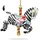 SIKORA Karussell Zebra Christbaumschmuck Glas Figur Weihnachtsbaum Anhänger