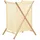 vidaXL Wäschekorb Zedernholz und Stoff Beige 42x41x64 cm