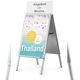 Magnetoplan Kundenstopper SP silber DIN A1 2 Fächer, 1 St.