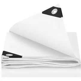 Woltu Abdeckplane weiß 4x5 m