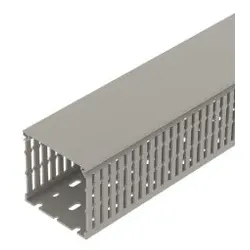 OBO 6132516 Verdrahtungskanal METRA Set 80x80 7030 Polyvinylchlorid steingrau RAL 7030 VDK 8080 sgr - 2 Meter