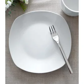 Home4You Dessertteller 8er Set, - 19,5 x 19,5 cm - eckige Form - 8er Set