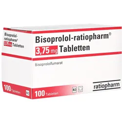 Bisoprolol-ratiopharm 3,75 mg Tabletten 100 St