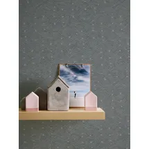 A.S. Création Vliestapete Nara Ethno, leicht strukturiert, matt, gemustert, neutral, (1 St), ArtDeco Mustertapete Tapeten Wohnzimmer Schlafzimmer Küche Flur Design beige|blau|grau