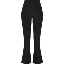 URBAN CLASSICS Organic Interlock Bootcut Leggings Black L