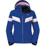 Schöffel Damen Ski Jkt Brunnenkopf2 L, wasserdichte Skijacke mit 4-Wege-Stretch, warme und atmungsaktive Outdoorjacke mit abnehmbarer Kapuze, cool cobalt, 42