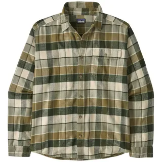 Patagonia M's L/S LW Fjord Flannel Shirt - Herren Hemd rocky: old growth green XL