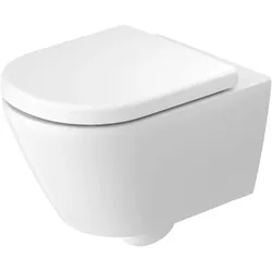 Duravit D-Code Wand WC mit Durafix Befestigung, Badkeramik, weiß hochglanz