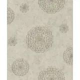 Rasch Textil Rasch Tapeten Vliestapete (Grafisch) Beige 10,05 m x 0,53 m #ROCKNROLLE 540536