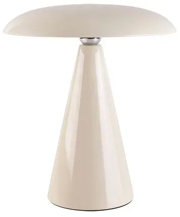 Beacon Lighting Akku-Tischleuchte Kinoko II Kunststoff Cream