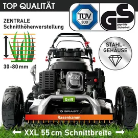 BRAST Benzin Rasenmäher 22224 SPEED 5,2 kW (7 PS)